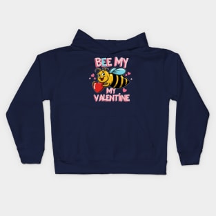 Bee my valentine Kids Hoodie